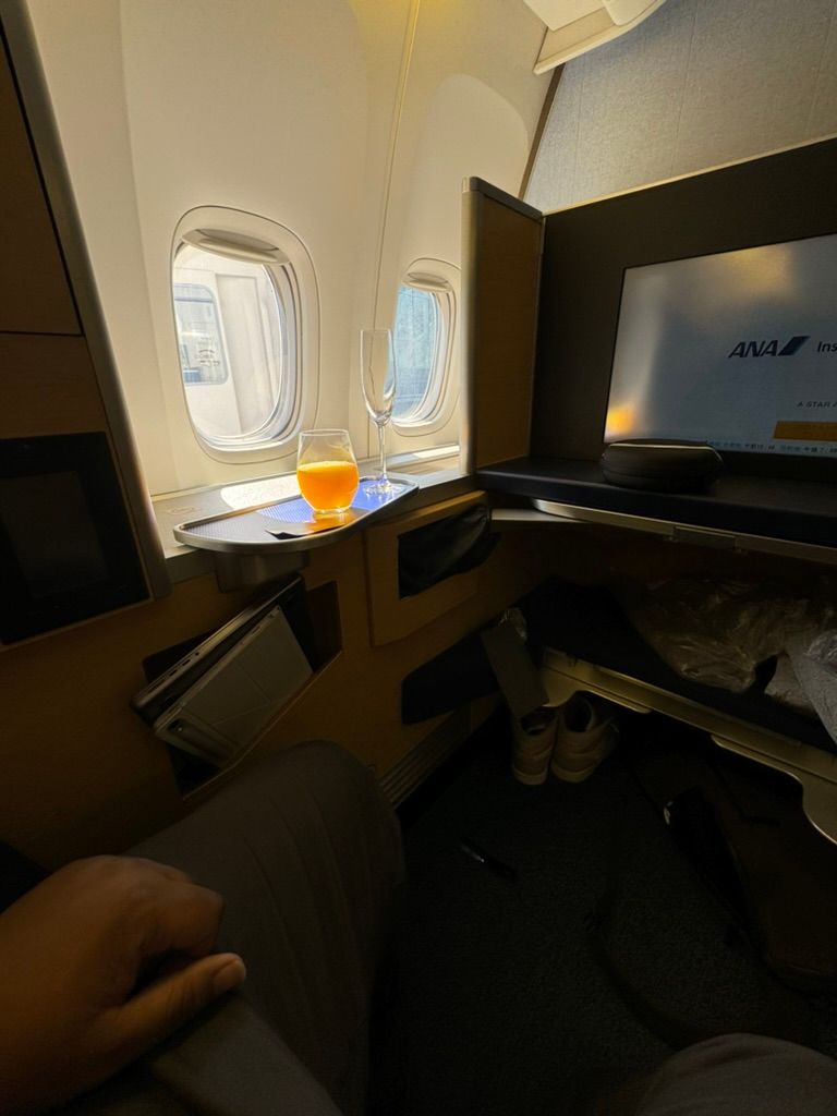 view from inside the seat
