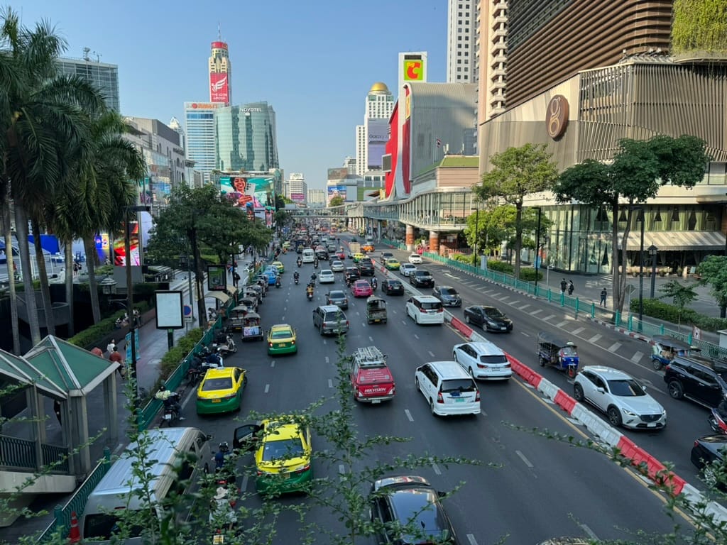 Shopping district of Bangkok