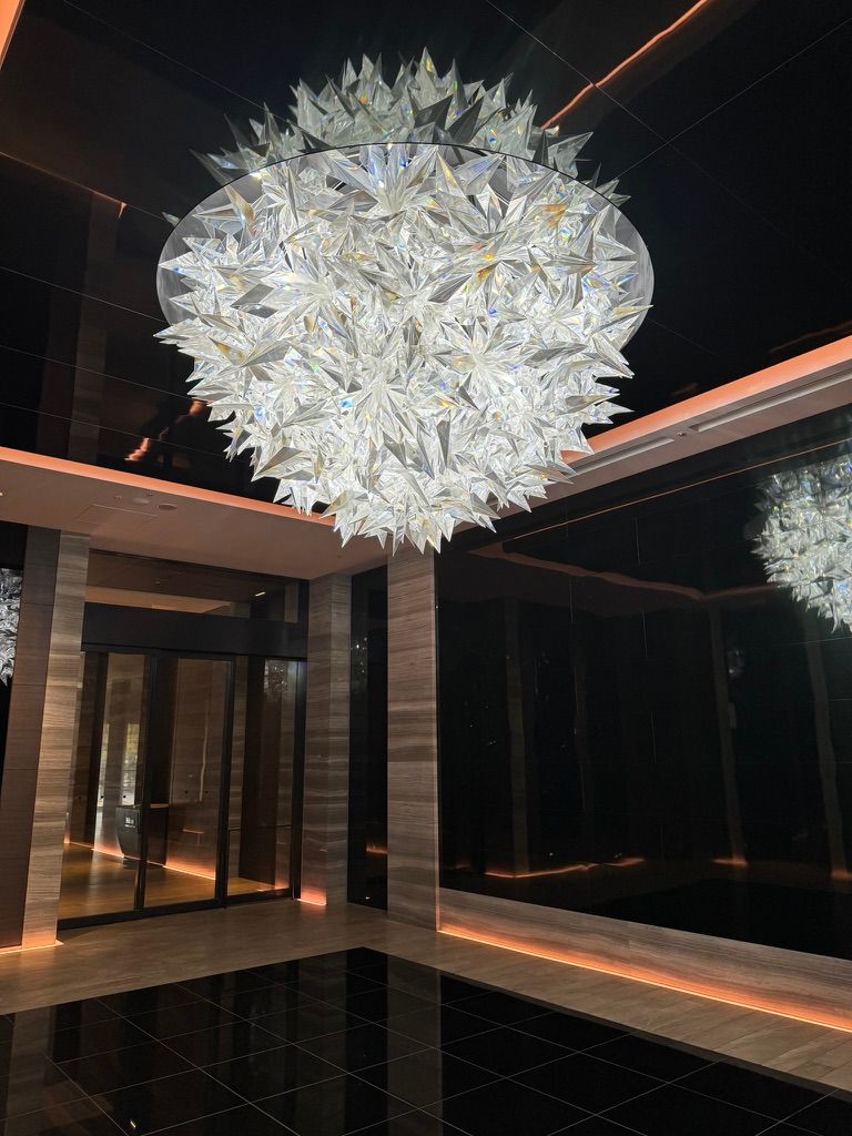 The internal hotel entrance