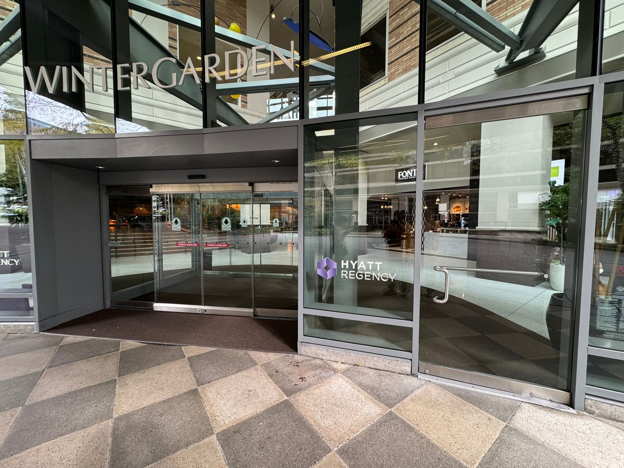 The Entrance to the Hotel