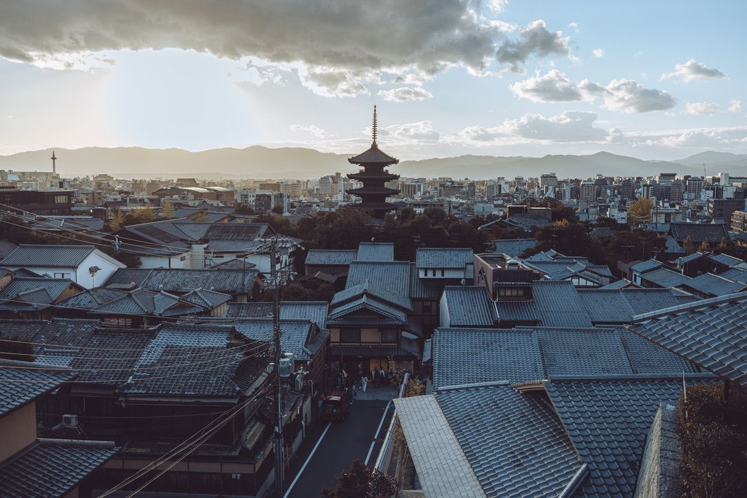 view of the pagoda from the hotel