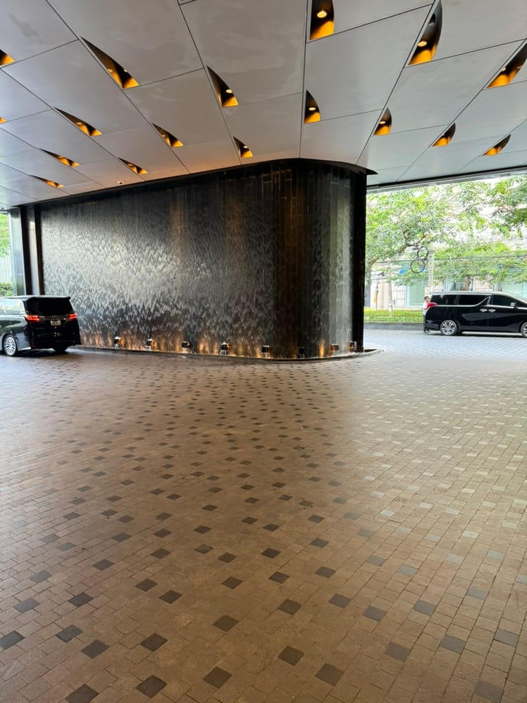 outside the hotel