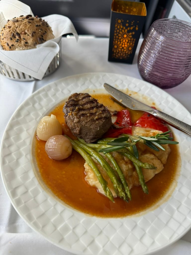 plane meal (Fillet mignon)