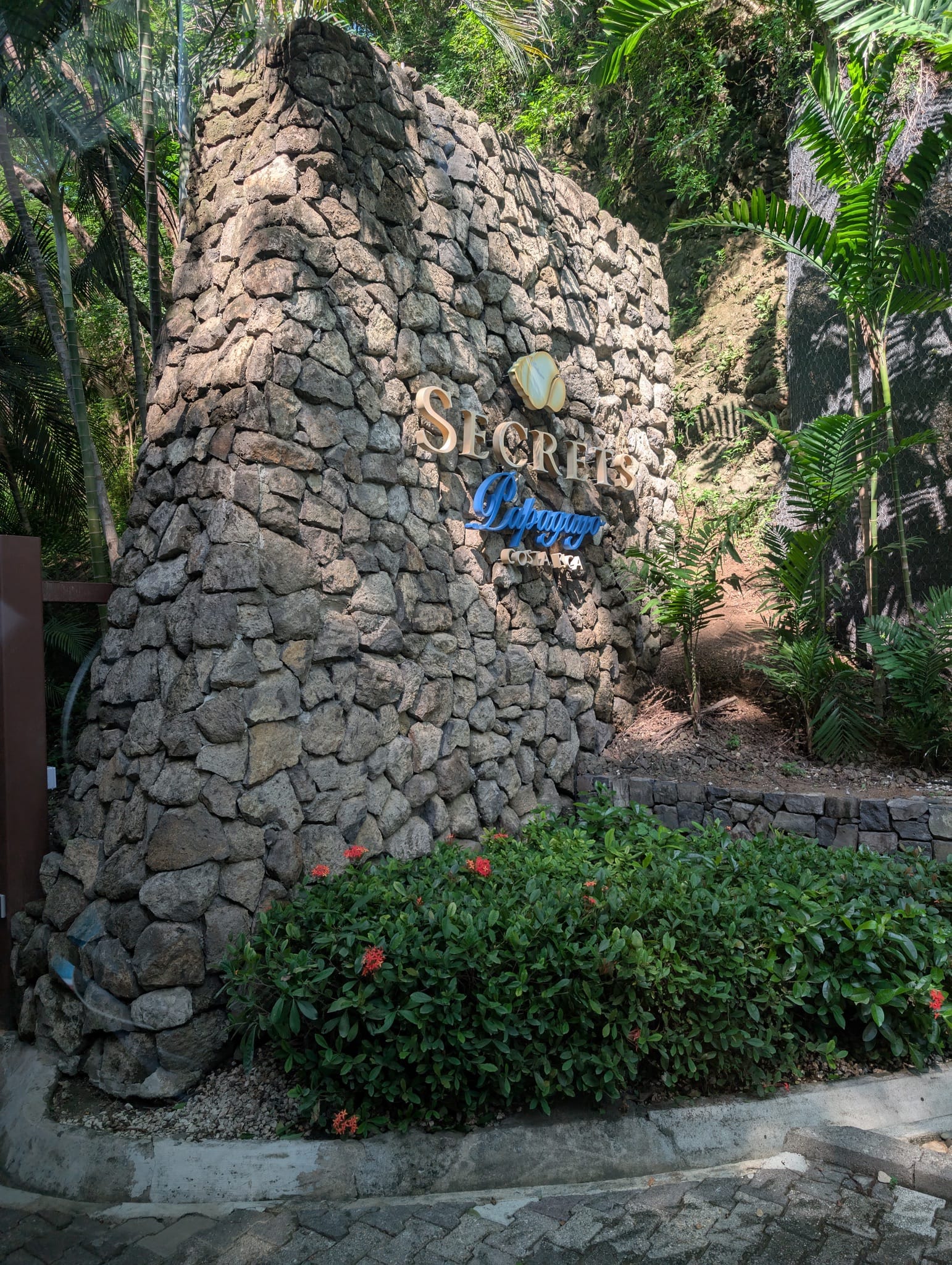 The entrance to the resort